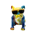 SMALL DECORATIVE MULTI-COLOR COOL BULLDOG