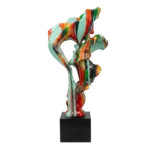 MULTI-COLORED TWO DECOTATIVE LOVERS FACES