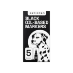 5PCS BLACK OIL-BASED MARKERS