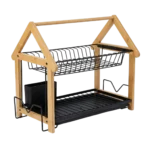 KITCHEN  BLACK STAINLESS STEEL  DISH RACK
