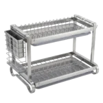 KITCHEN  GREY STAINLESS STEEL  DISH RACK