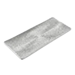RADIAL GRID SILVER RECTANGULAR  DECORATIVE SERVING PLATE