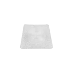 RADIAL GRID TRANSPARENT SQUARE DECORATIVE PLATE