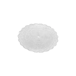 TRANSPARENT WAVY GLASS PLATE