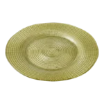 RADIAL GRID GOLD  DECORATIVE PLATE