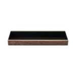HANUY WOODEN BLACK  SHELF