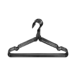 SET OF 5 BLACK METAL HANGER