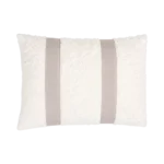 RECTANGLE OFF-WHITE PLUSH BOUCLE' LUMBAR CUSHION
