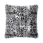 SQUARED SNOW LEOPARD CUSHION