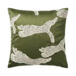 LEOPARD PRINT VELVET THROW PILLOW