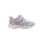 SKECHERS GO RUN COSISTENT 2.0-HI LUXE KIDS' SNEAKER IN LAVENDER AND PINK.