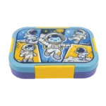 ASTRONAUT 2 SLOTS SCHOOL LUNCH BOX WITH SPOON AND FORK