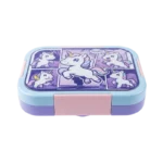 UNICORN 2 SLOTS SCHOOL LUNCH BOX WITH SPOON AND FORK