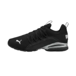 PUMA AXELION L S RUNNING SHOE BLACK/ SILVER