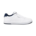 PUMA CANASTA WHITE AND NAVY SNEAKERS