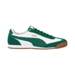 PUMA ARIZON RETRO GREEN AND WHITE SNEAKERS