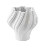 SCULPTURAL WHITE PORCELAIN  VASE