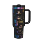 40 OZ 1.18L STANLEY TUMBLER STITCH BLACK AND PURPLE