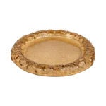 ROSE GOLD WAVY JELLY ROUND SERVING TRAY
