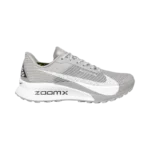 GREY AND WHITE NIKE ACG ZOOM X ULTRAFLY TRAIL RUNNING SHOES