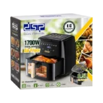 DSP 1700W VISUAL WINDOW 8.5L BLACK  AIR FRYER