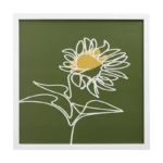 MINIMALIST CONTINUOUS LINE ART FLORAL PRINT