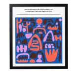 PLAYFUL ABSTRACT MID-CENTURY MODREN ART PRINT