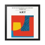 PLAYFUL ABSTRACT MID-CENTURY MODREN ART PRINT