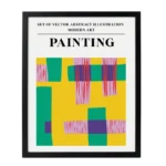 PLAYFUL ABSTRACT MID-CENTURY MODREN ART PRINT