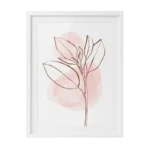 MNIMALIST TARRACOTTA BOTANICAL LINE ART PRINT