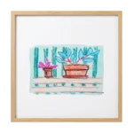 IMPRESSIONISTIC STILL LIFE OIL PASTEL PRINT