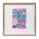 BOTANICAL PLANT SHELF OIL PASTEL PRINT