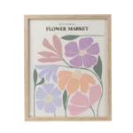 "ISTANBUL  FLOWER MARKET" FRAMED WALL ART POSTER