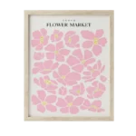 "TOKYO  FLOWER MARKET" FRAMED WALL ART POSTER