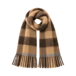 WOMEN BROWN AND GREY  SCARF