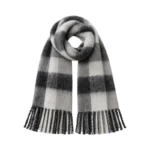 WOMEN GREY AND BLACK  SCARF