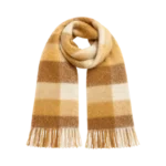 WOMEN CAMEL AND CREAM  SCARF