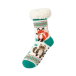KNIT SLIPPER HEATED SOCKS