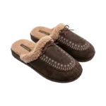 BROWN SUEDE HOUSE SLIPPERS