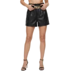 HIGH-WAIST FAUX PAPERBAG SHORTS