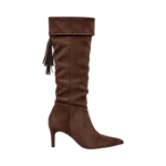 BROWN WOMEN WESTERN TASSEL BOOTS