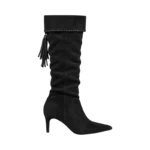 BLACK WOMEN WESTERN TASSEL BOOTS