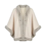 OPEN-FRONT PONCHO CAPE