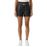 HIGH-WAIST FAUX PAPERBAG SHORTS